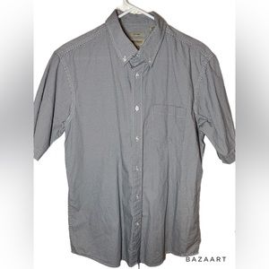 HAGGAR Button Up Short-sleeve Shirt